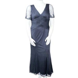 Adrianna Papell Navy Blue Evening Dress